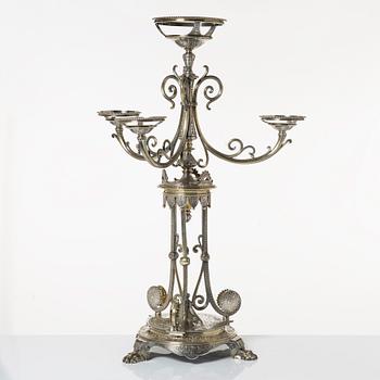 Bordsuppsats, nysilver, Elkington & Co, England, 1862.