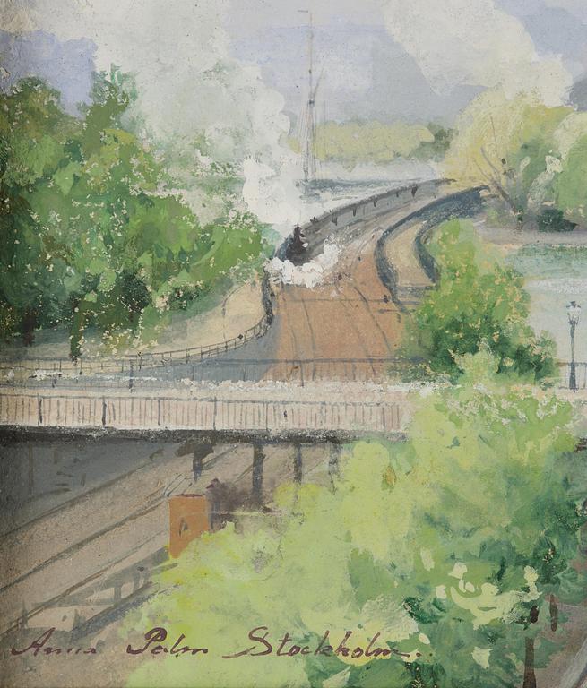 Anna Palm de Rosa, Vy mot Riddarhuset.