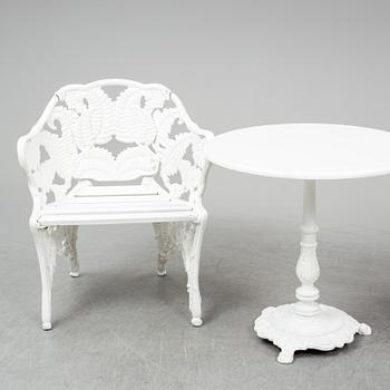 TRÄDGÅRDSGRUPP, 3 delar, Melins, Anderstorp, 1900-talets slut.