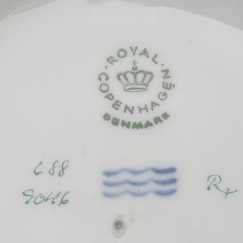 KAFFESERVIS, ca 36 delar, porslin, "Brun Rose", Royal Copenhagen.
