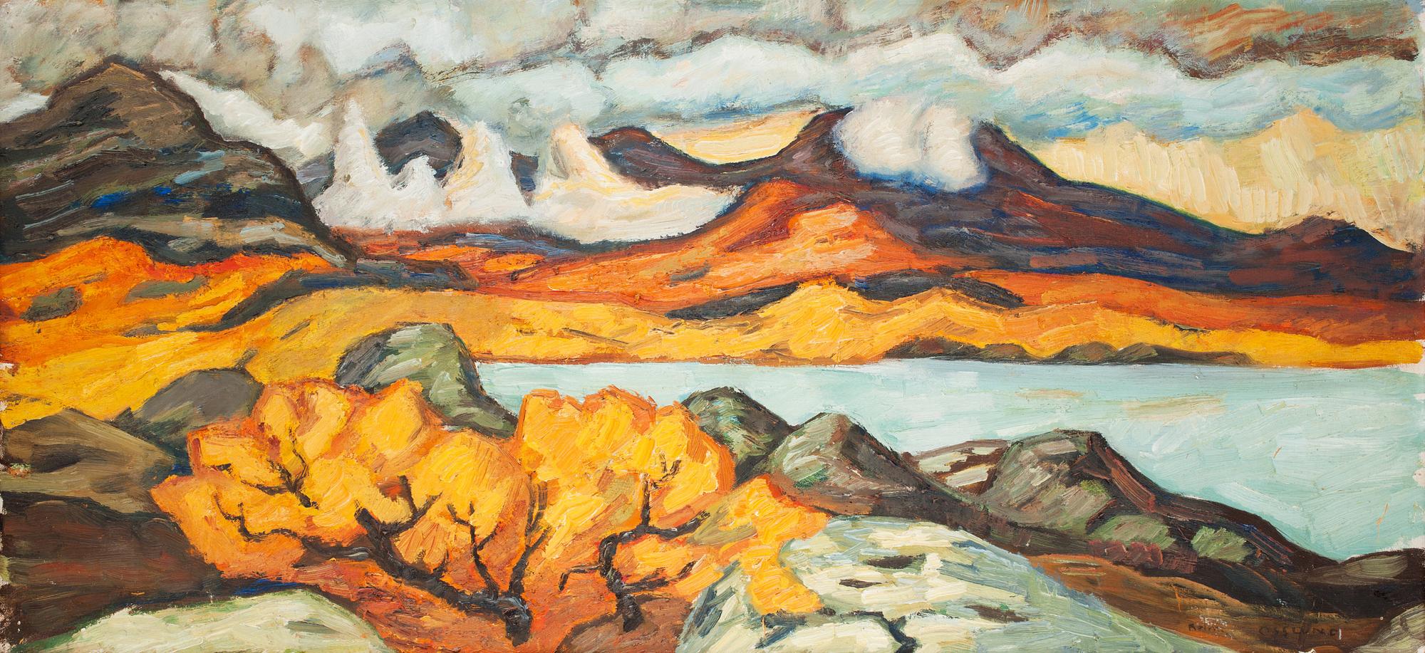 Helmer Osslund, "Torne träsk om hösten" (Torne träsk in autumn).