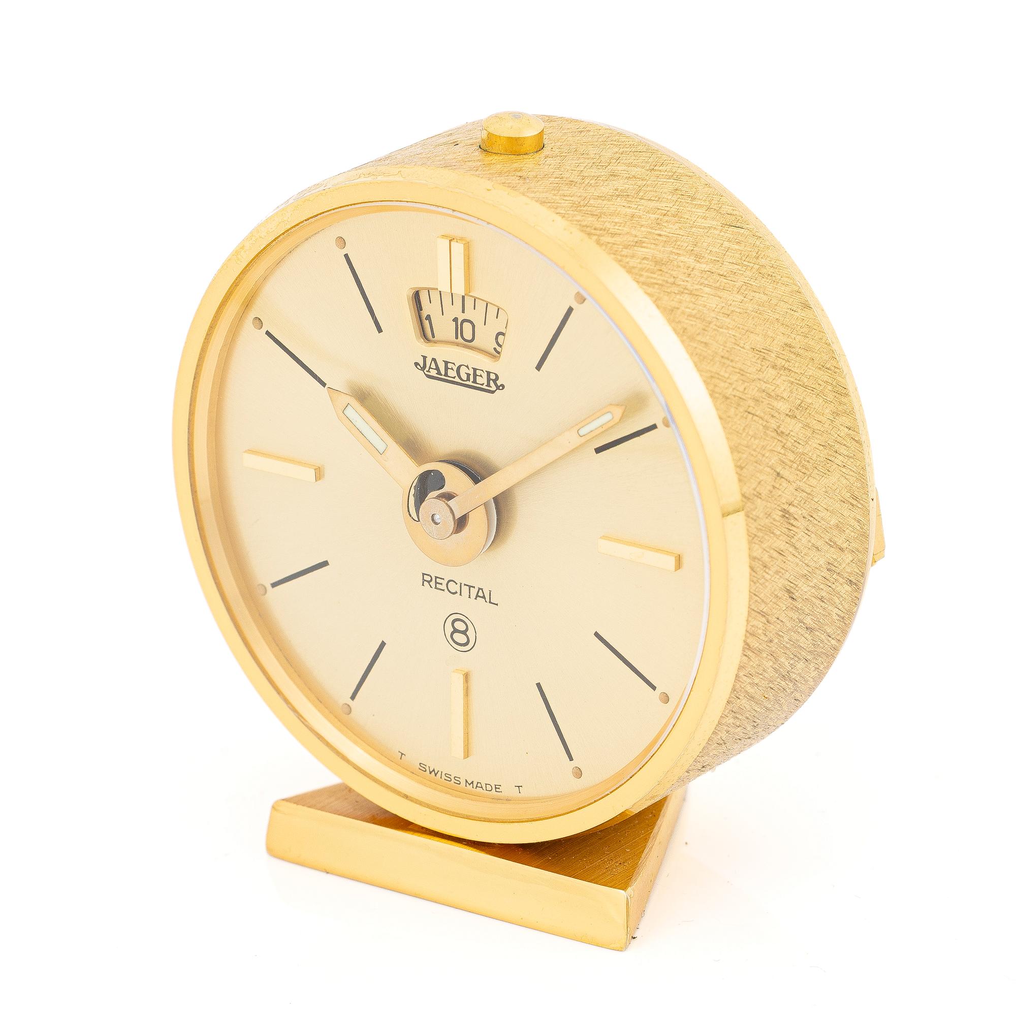 Jaeger-LeCoultre, Recital, travel alarm clock, 75 mm.