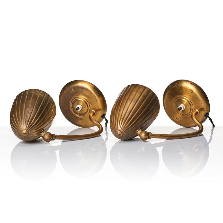 Harald Notini, a pair of table lamps, model '15470', Arvid Böhlmarks Lampfabrik, Sweden, 1940s.