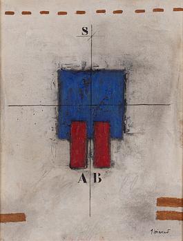 James Coignard, Composition with blue square.