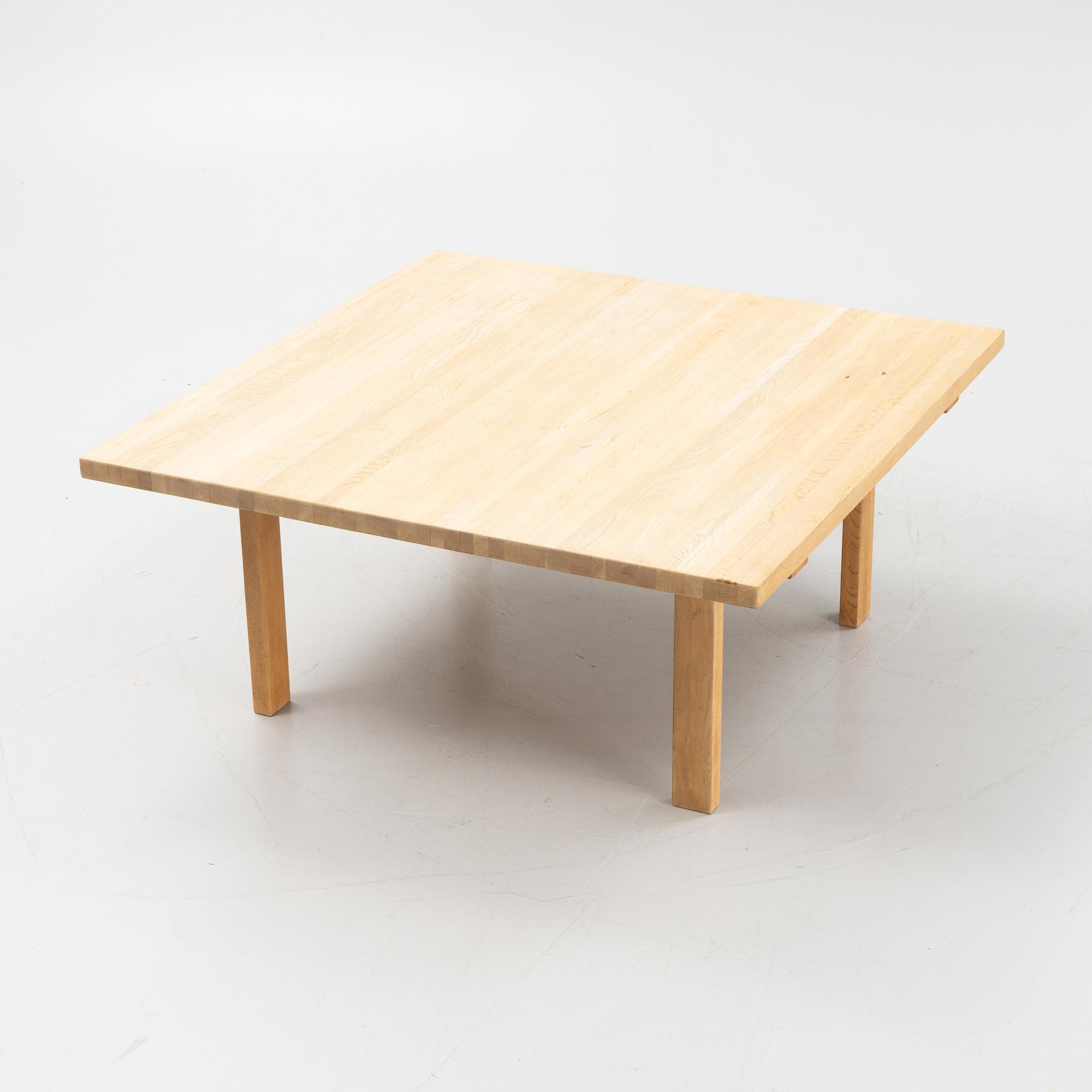 An oak coffee table, second half of the 20th Century.