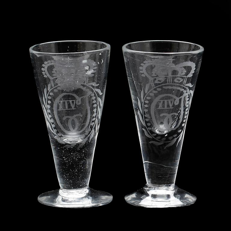 GLAS, 2 st, Sverige, 1800-talets början.