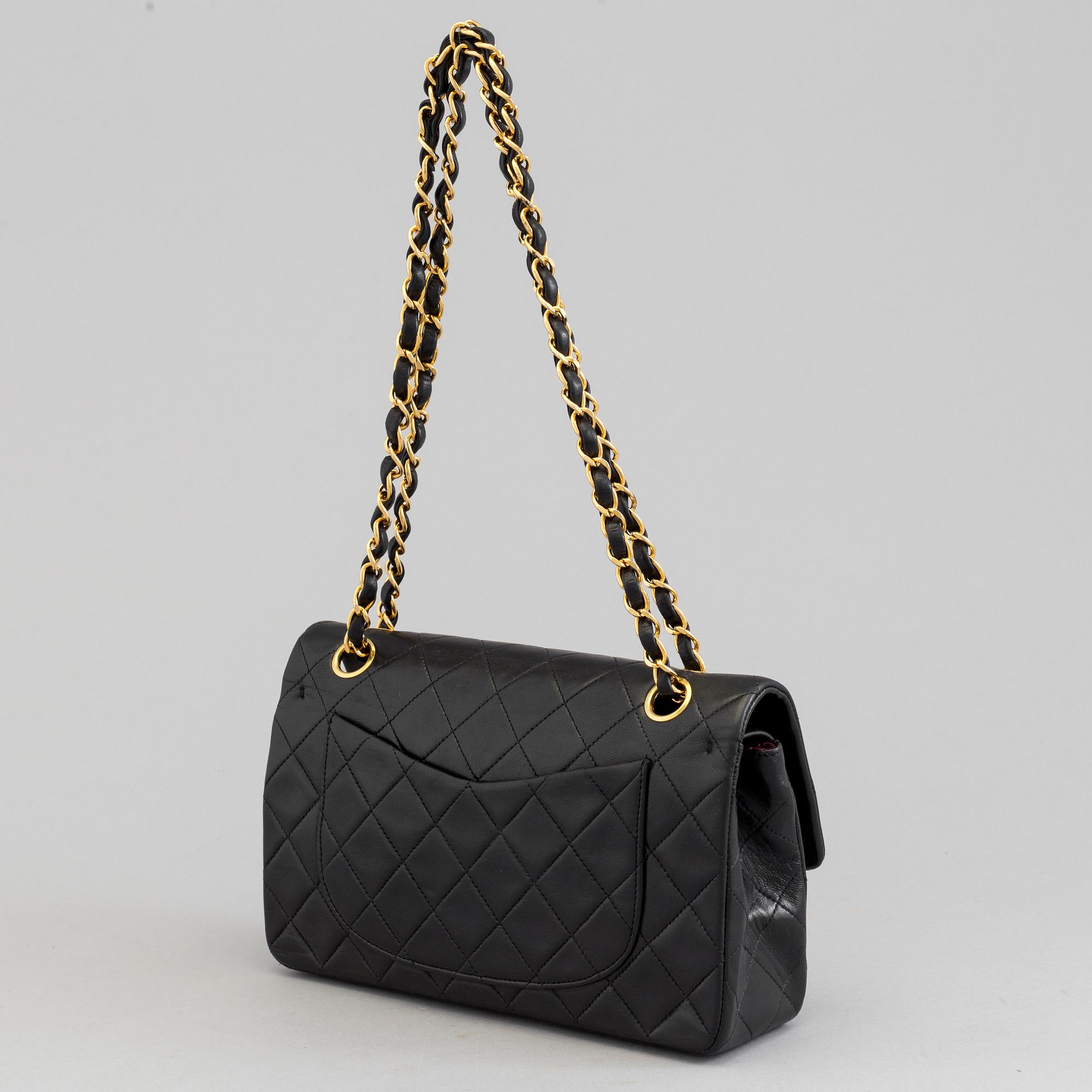 A bag by Chanel,  "Double Flap 23".