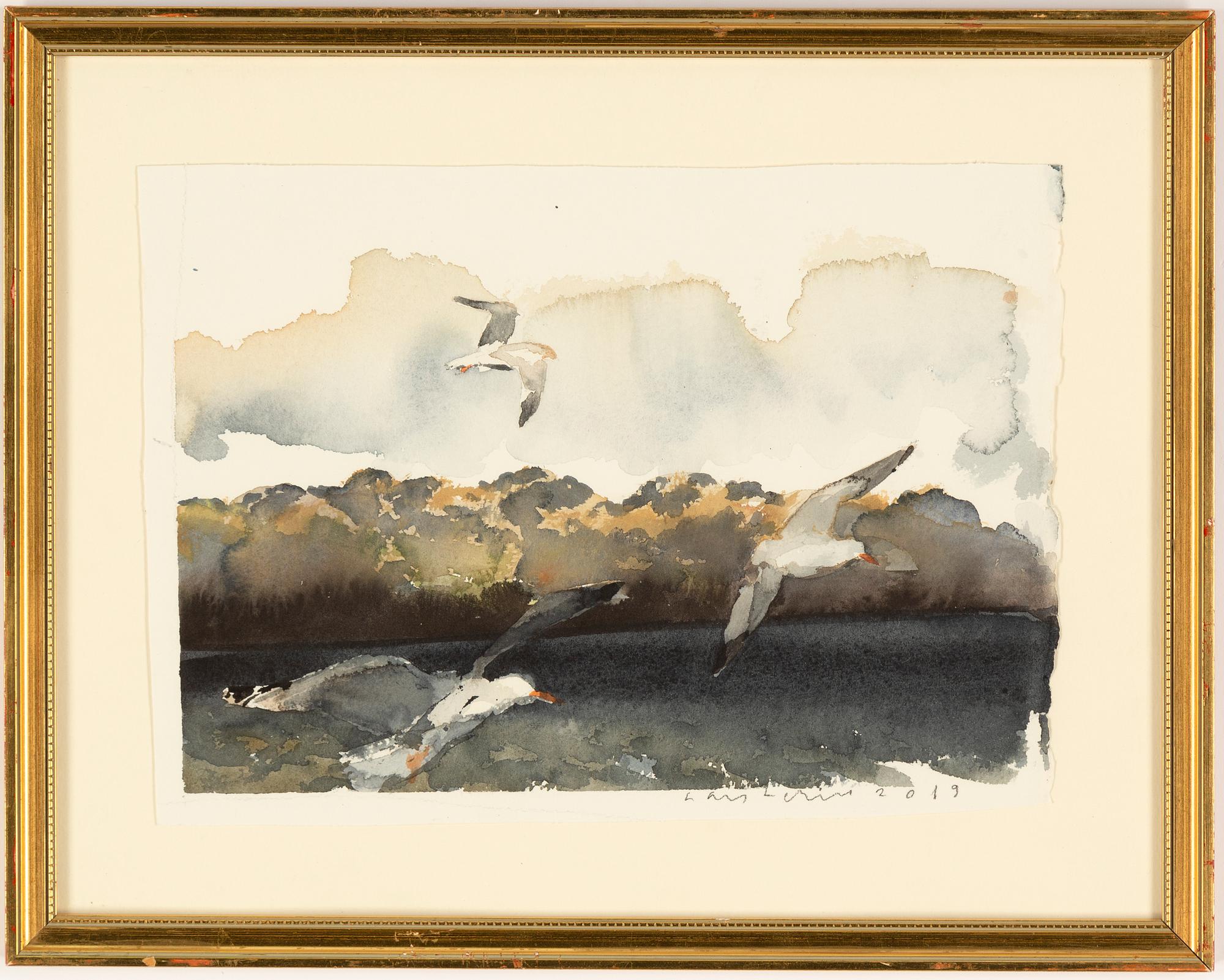 Lars Lerin, watercolour, signed Lars Lerin and dated 2019.