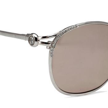 GLASÖGON, CHOPARD, vitguld med briljantslipade diamanter, tot. ca 0.35 ct. total vikt 41 g.