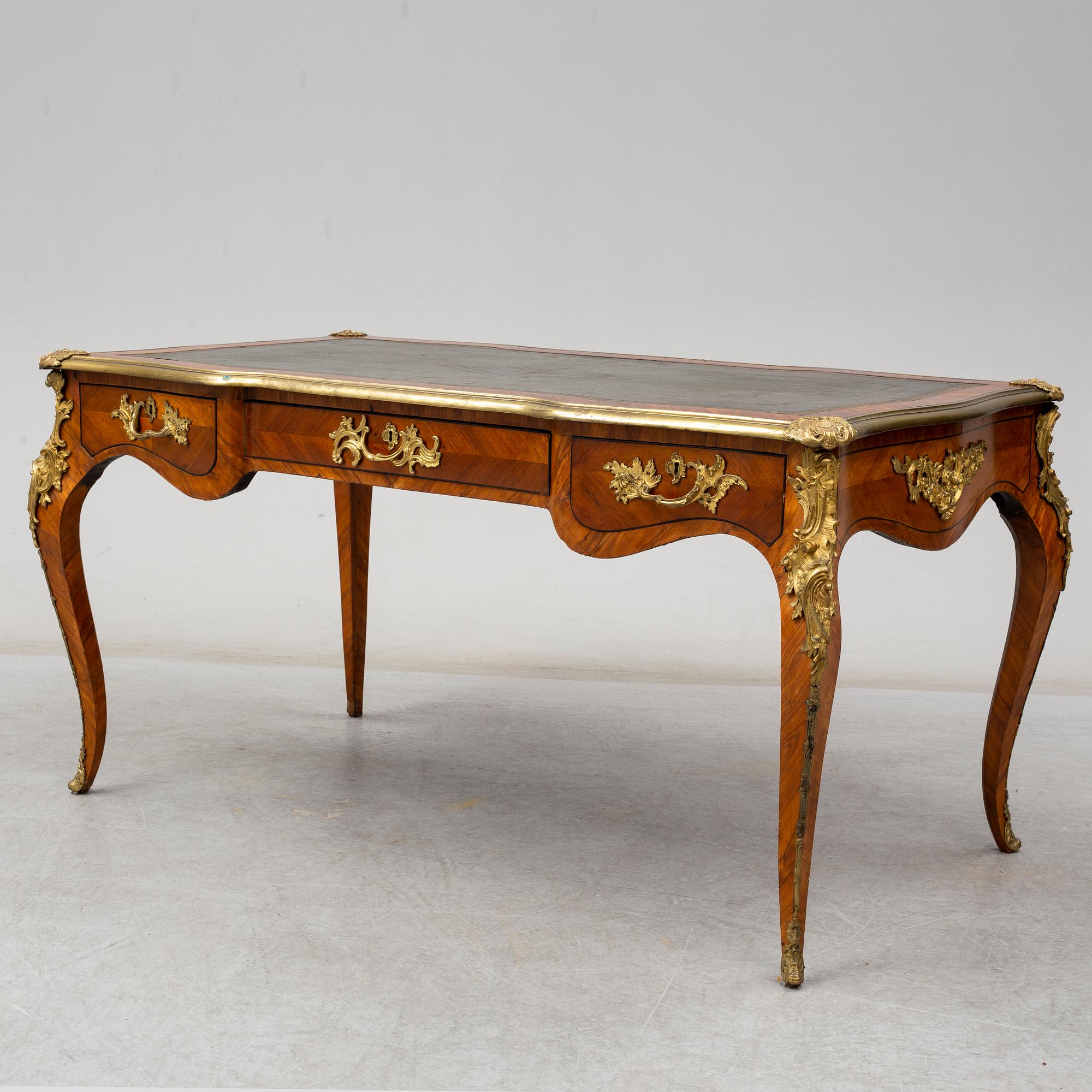 A second half 19th century Louis XV-style writing desk.