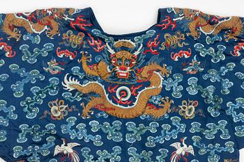 Rock, broderat siden. Qingdynastin.