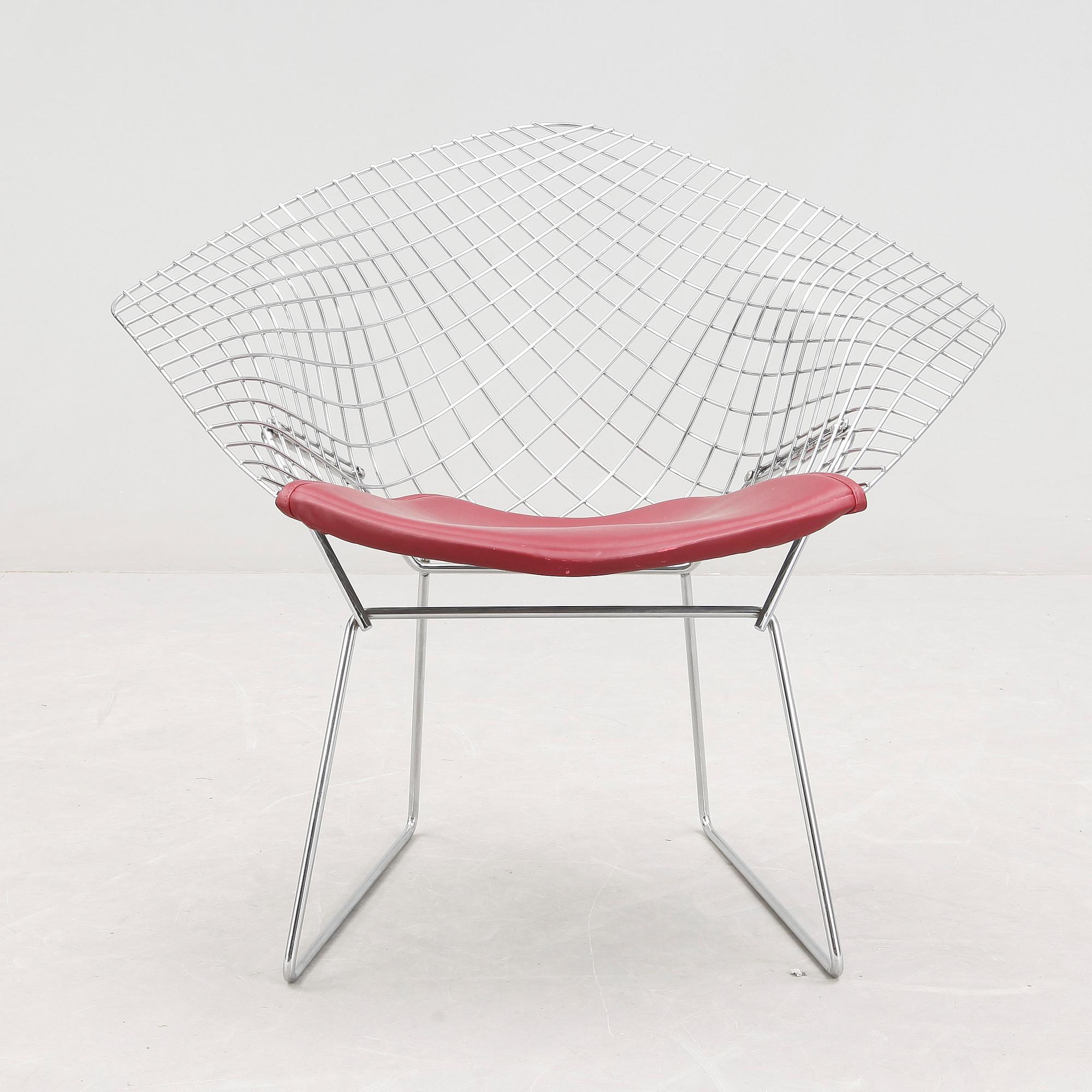 FÅTÖLJ, "Diamond Chair", Harry Bertoia, ny tillverkning av Knoll, modellen formgiven 1952.