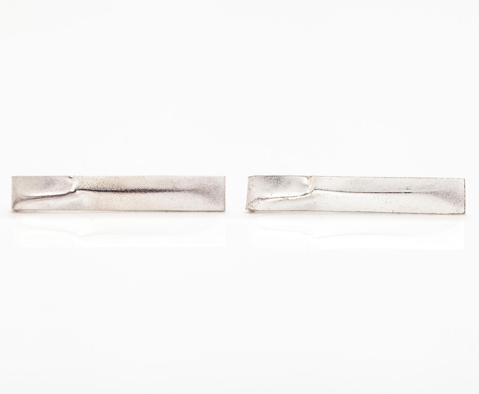 BJÖRN WECKSTRÖM, Two tiepins "Jupiter" and a pair of cufflinks "Landscape on Luna". Lapponia 1972-2010.