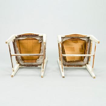 Stolar, 6 st, gustavianska, stockholmsarbete, sent 1700-tal.