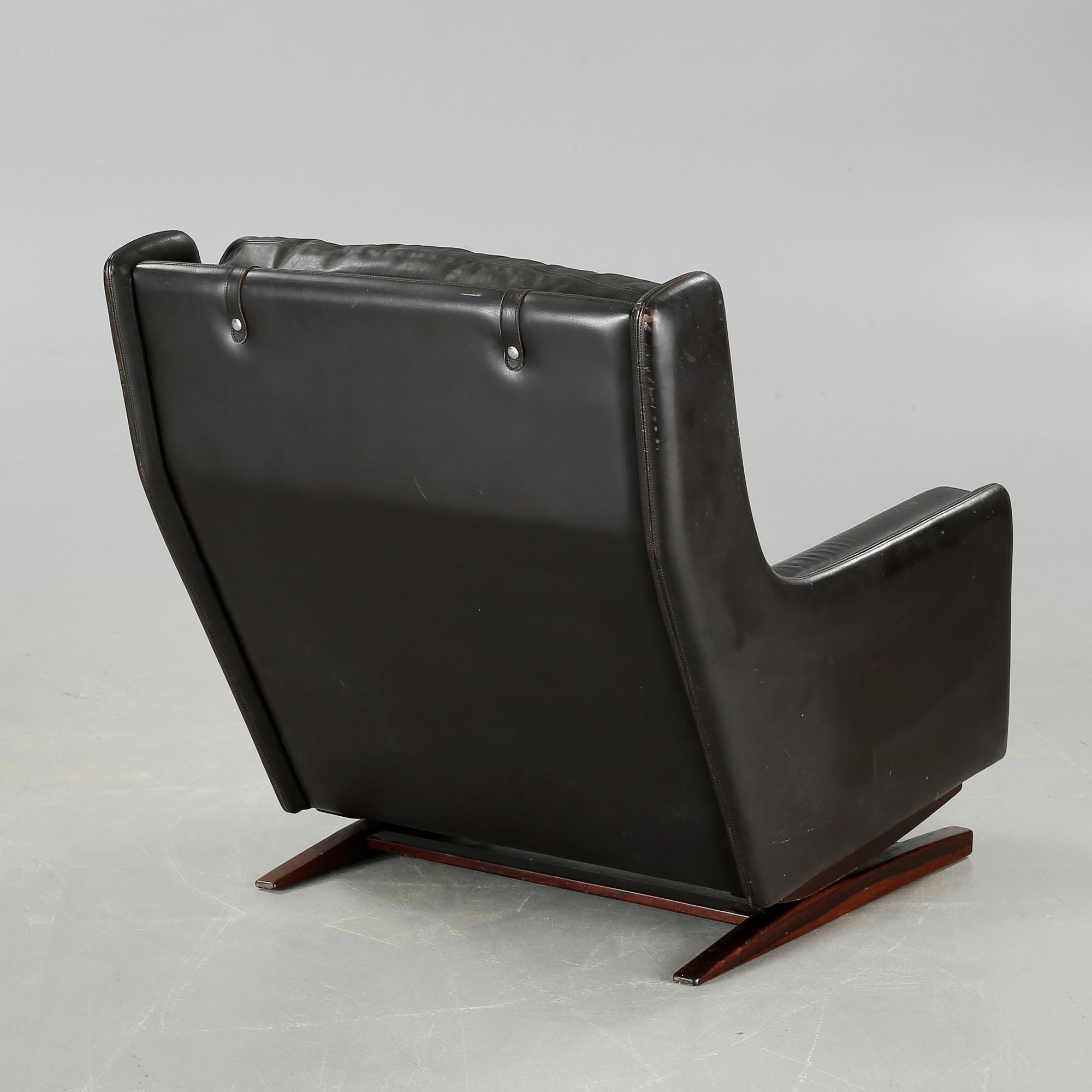 A 1960/70s "Lincoln" rocking chair, designed by Torbjørn Afdal for Karl Sørlie & Sønner.