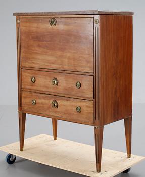 SEKRETÄR, sengustaviansk, 1700/1800-tal.
