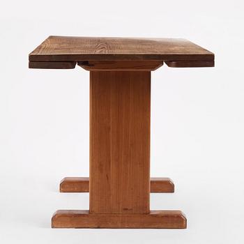 Carl Malmsten, a stained pine table, Sweden, 1930s.