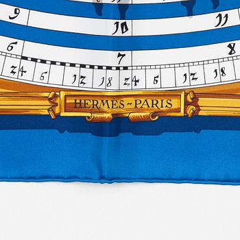 Hermès, a 'Dies et Hore'/'Astrologie' twill silk scarf.