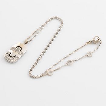 Bulgari, "Parentesi" necklace, white gold and brilliant cut diamonds.