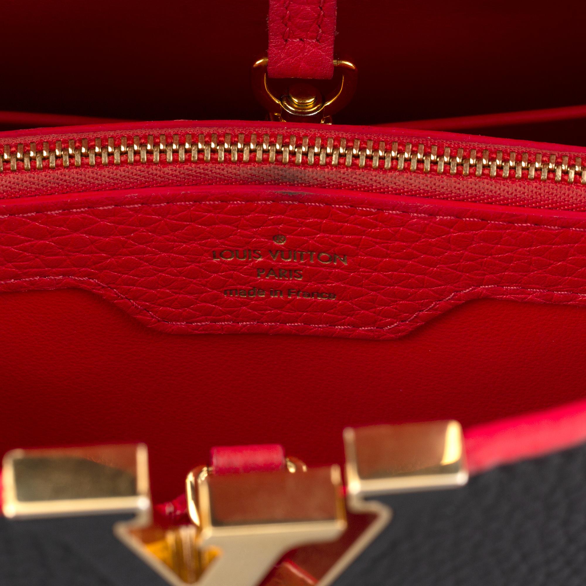 Louis Vuitton, a 'Capucines MM' Taurillon leather, 2015.