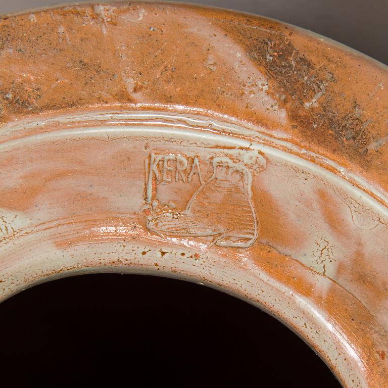 Bordslampa, stengods, tillverkare Kera 1900-talets mitt.