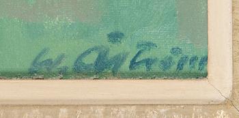 Werner Åström, olja på duk, signerad.