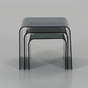 SATSBORD 3 dlr 1900-talets slut plexiglas.