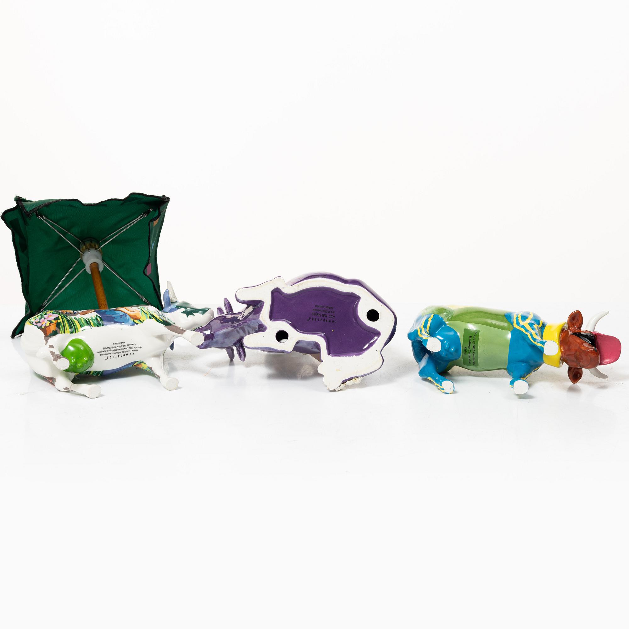 Six 'Cow Parade' figurines, 2000s.