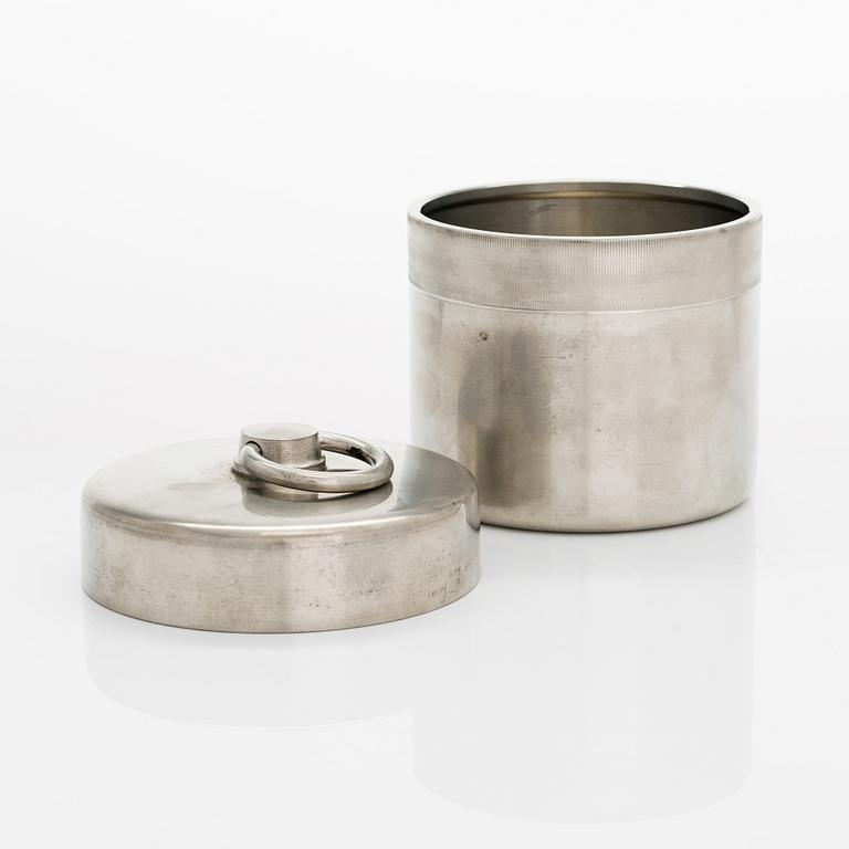 Bertel Gardberg, a lidded pewter jar, Hopeatehdas Oy, Helsinki.