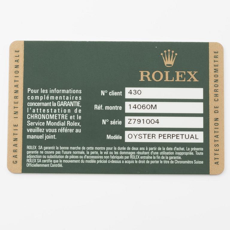 Rolex, Submariner, "Four Line, Rehaut", ca 2008.
