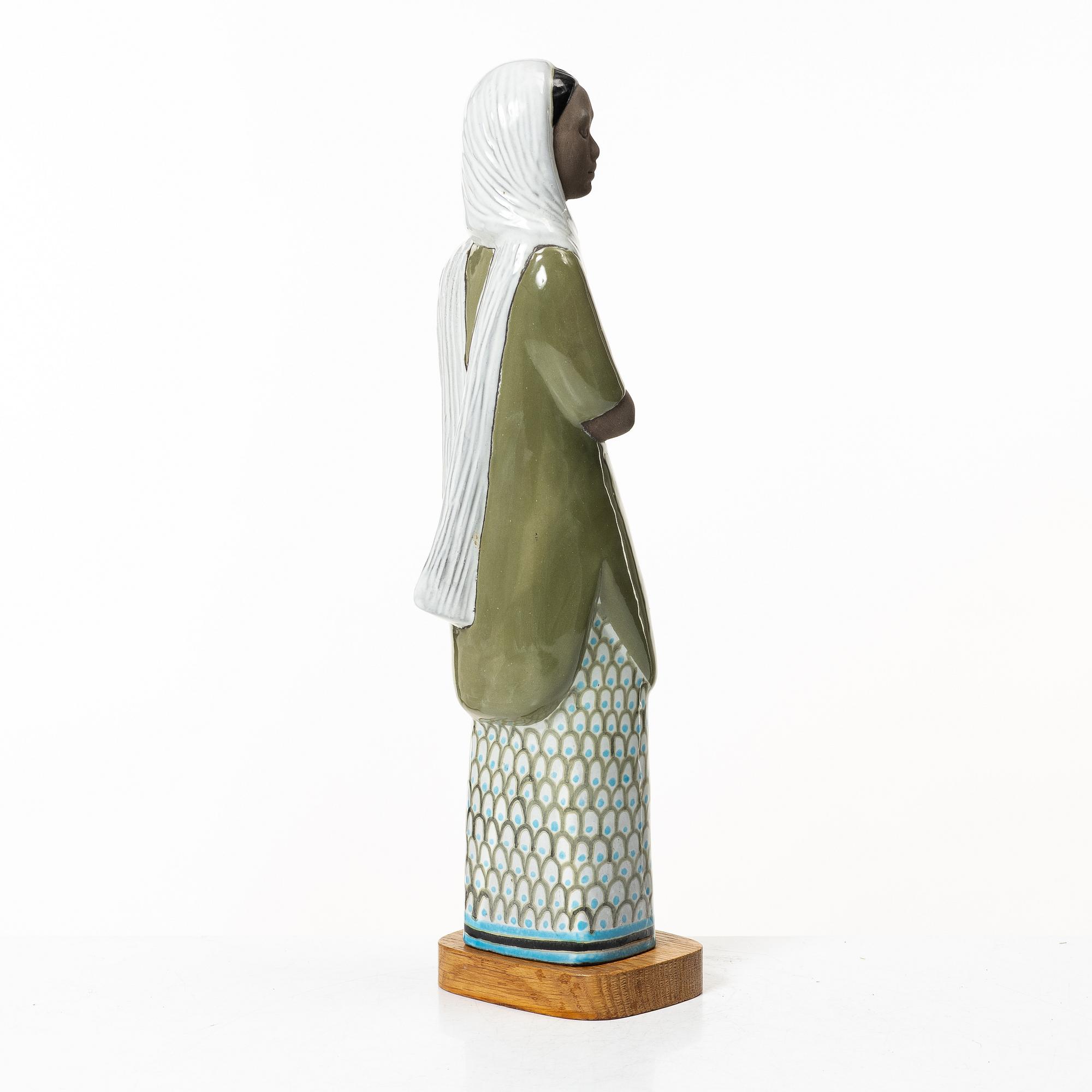 Mari Simmulson, a stoneware figurine, Upsala-ekeby, Sweden.