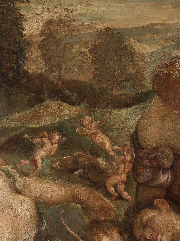 Jacopo Robusti Tintoretto, hans ateljé, Adonis död. (Venere sviene di fronte ad Adone morto).