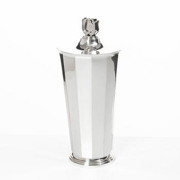 Atelier Borgila, A lidded sterling silver goblet, Stockholm 1951.