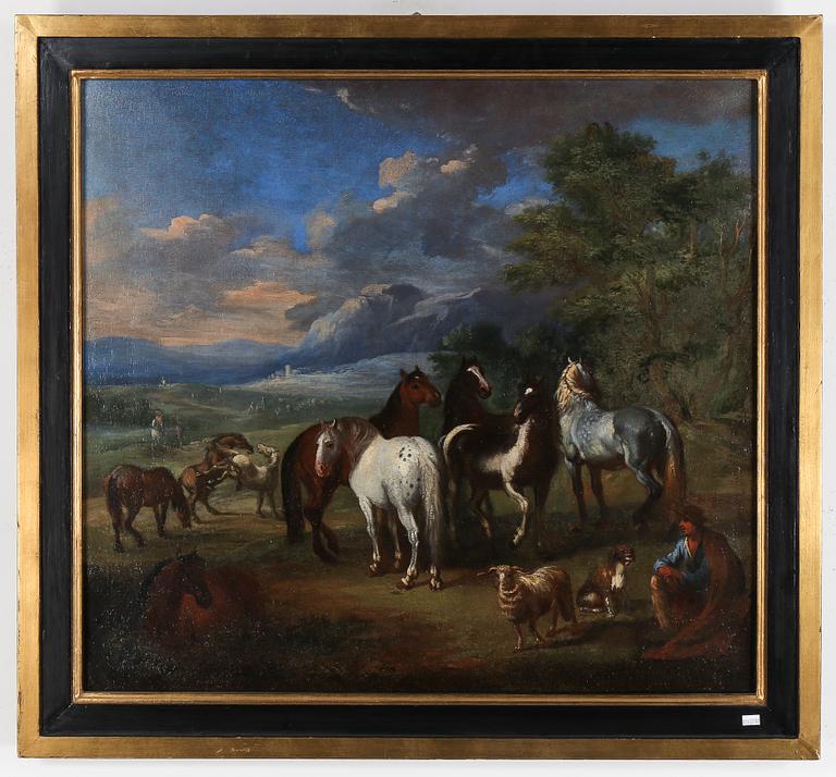 OKÄND KONSTNÄR, olja på duk, 1700-tal.