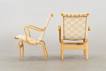 BRUNO MATHSSON, fåtöljer ett par "Eva, DUX.