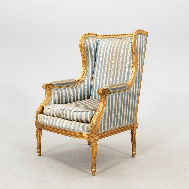Louis XVI-style Bergère, first half of the 20th century.