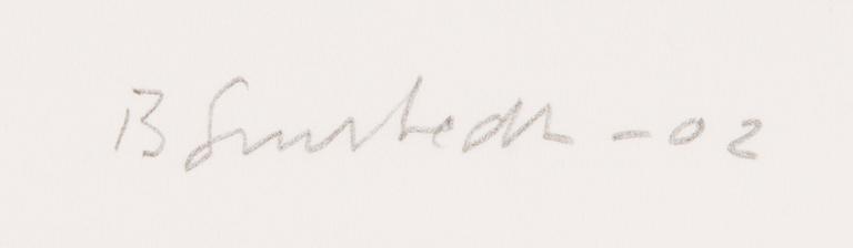 JUHANA BLOMSTEDT, serigrafia, signeerattu ja päivätty -02, numeroitu HC IX/X.