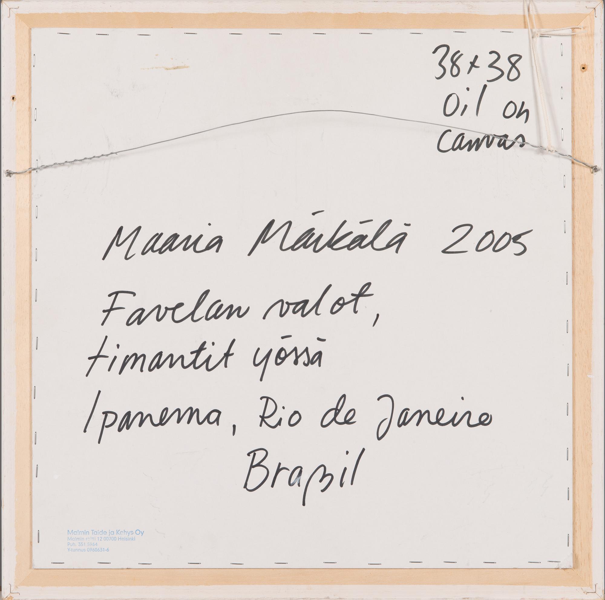 Maaria Märkälä, "Favelan valot, timantit yössä".