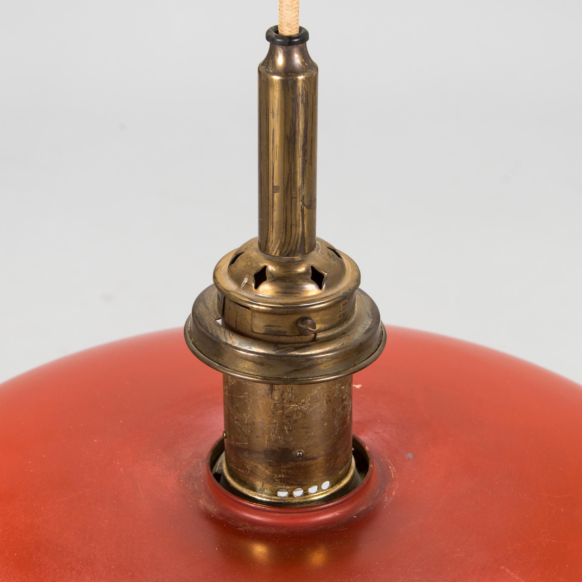 Poul Henningsen, taklampa PH-4/4 "Pulley pendant" för Louis Poulsen, tillverkad  1926-1928.
