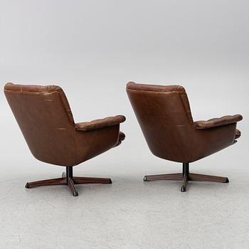 Armchairs, a pair, Göte Möbler, 1960s/70s.