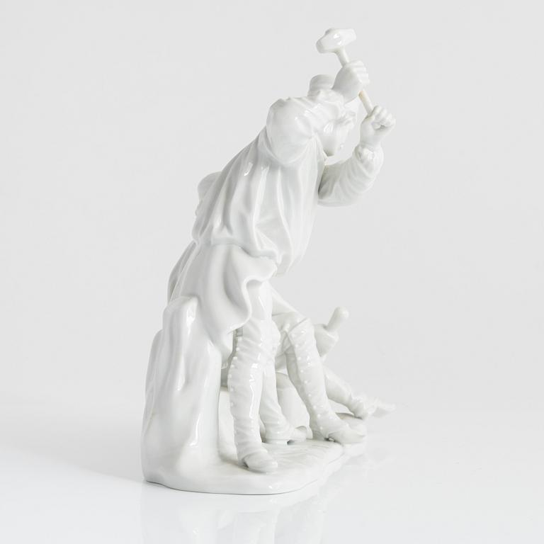 A porcelain figurine group, Fürstenberg, Germany, first half of the 20th century.