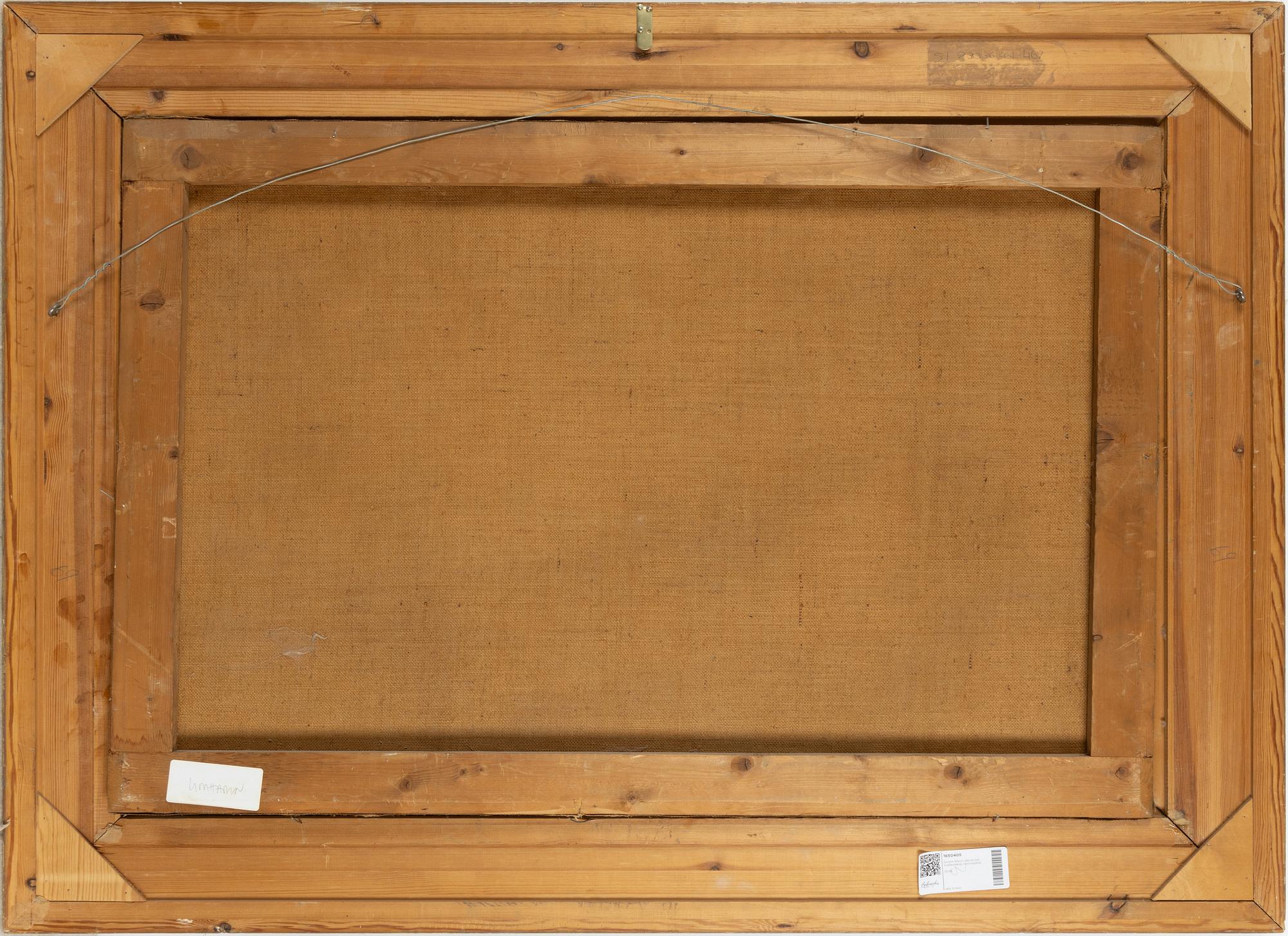 Severin Nilson, Insjölandskap med segelbåtar.