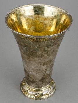 BÄGARE, silver, Lorens Stabeus, Stockholm, 1769. Vikt ca 568g.