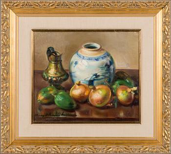 Margit Aarnio-Aaltonen, öljy kankaalle, signeerattu.