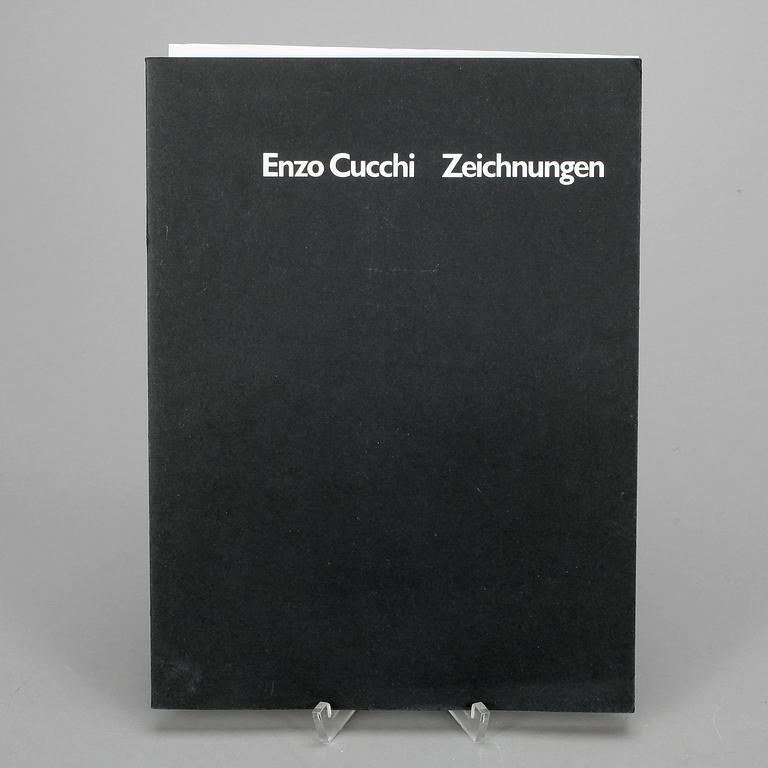 ENZO CUCCHI, bok/katalog, "Zeichnungen", signerad.