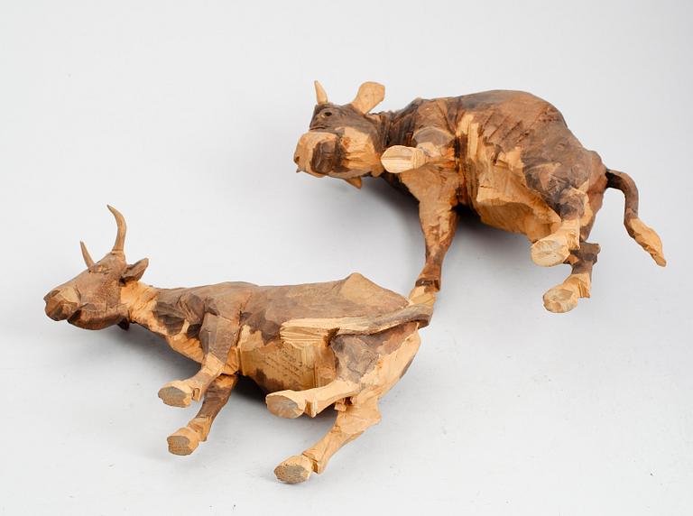 Axel Petersson Döderhultarn, "Lantlig idyll - kobröllop" (2).