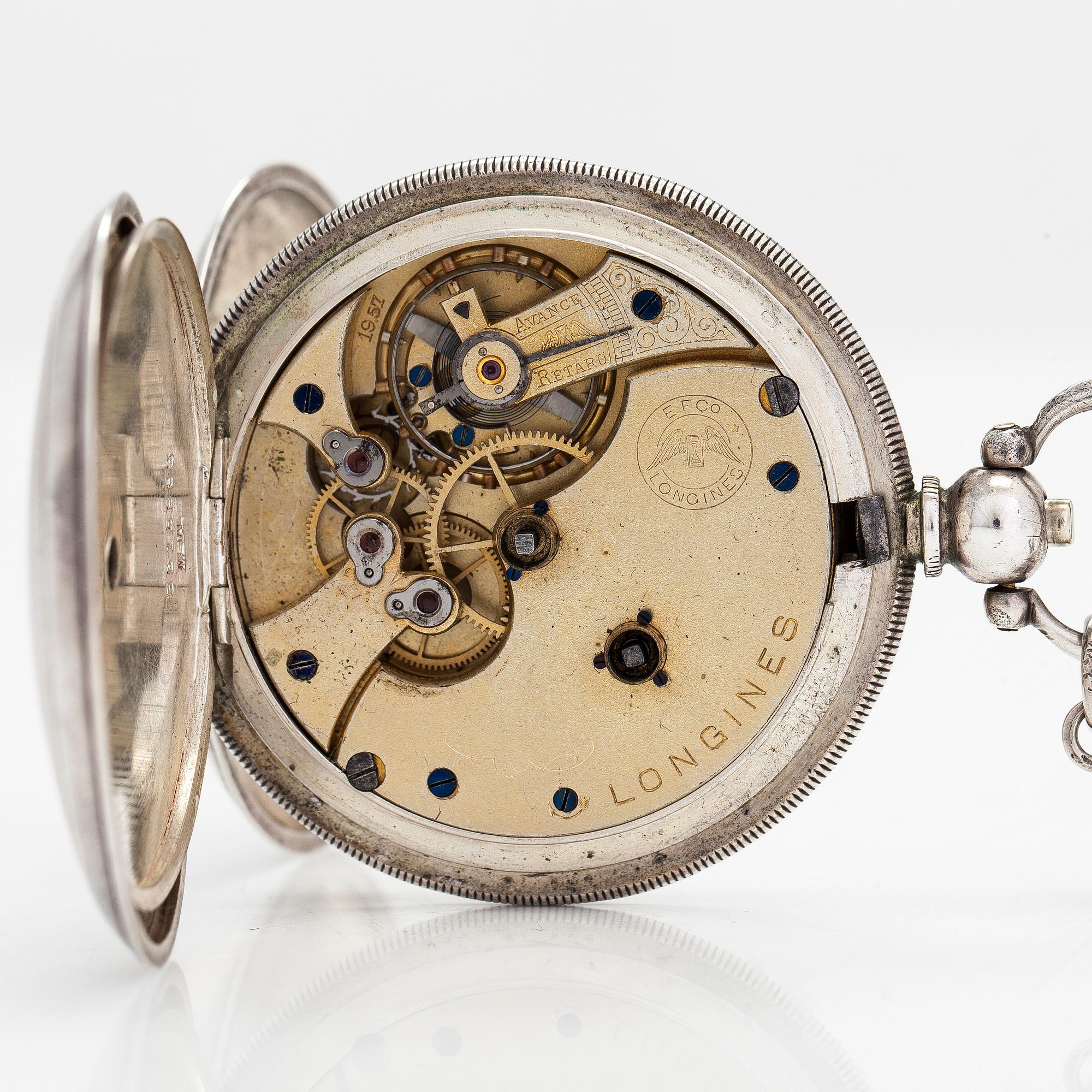 Longines, Nacib K. Djezvedjian & Son Constantinople, fickur, savonett, 52 mm.