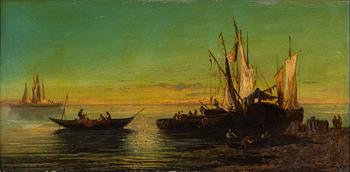 F. VON HOHENSTÄDT, olja på pannå, signerad.