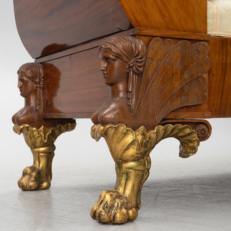 Empire, An Empire sofa, first half of the 19th Century.