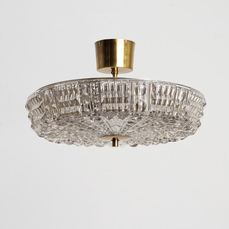 Carl Fagerlund, a ceiling lamp, Orrefors.